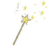 minigaufrette star stars magic light Sticker