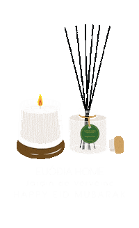 Relax Candle Sticker by EUODIA HOME