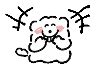 mmhn_samoyed_gif dog ghost 犬 www Sticker