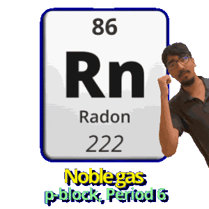 Rn Radon Sticker