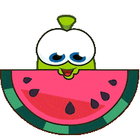 Summer Eating Sticker by Om Nom