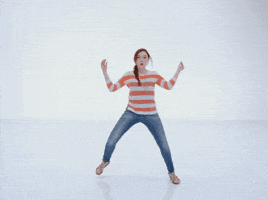 dancer pulls GIF