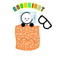 Night Sleep Sticker