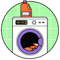 Laundry Day Home Sticker by kigurumi