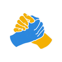 Blue Yellow Ukraine Sticker