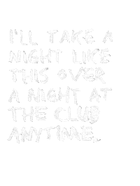 Shakacamper white night camping nightlife Sticker