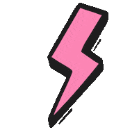sasievilar pink lightning thunder rayo Sticker