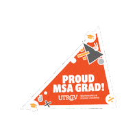 Graduate Commencement Sticker by The University of Texas Rio Grande Valley