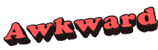 awkward text Sticker