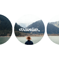 Circle Window Sticker by Travelier