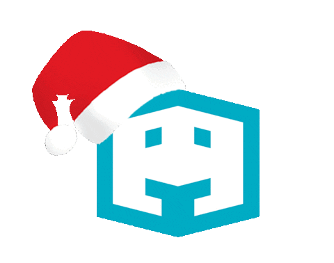 Wink Santa Sticker by Grobotronics