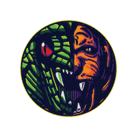 saulonrepeat tiger graphics graffiti snake Sticker