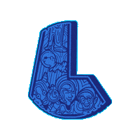 Digital Art Alphabet Sticker