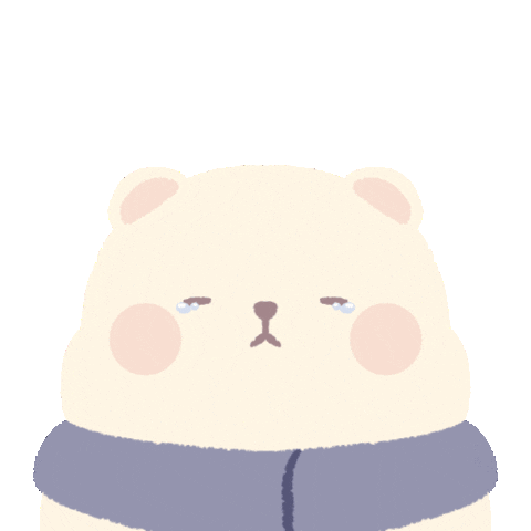 bymunbear giphyupload sad blue crying Sticker