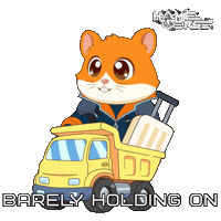 Trying My Best Stressed Out Sticker by Hamieverse