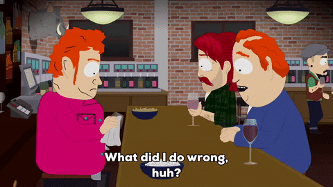 bar reflecting GIF by South Park 