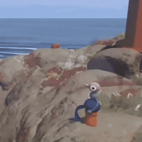 Contemplating Big Guy GIF