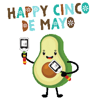 Cinco De Mayo Mexican Sticker by Keto-Mojo