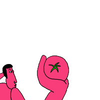 heat tomato Sticker by WAO