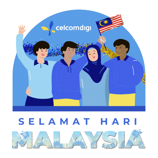 Celcomdigi Hari Malaysia 2025 Sticker by CelcomDigi