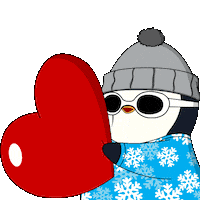 Heart Love Sticker by Pudgy Penguins