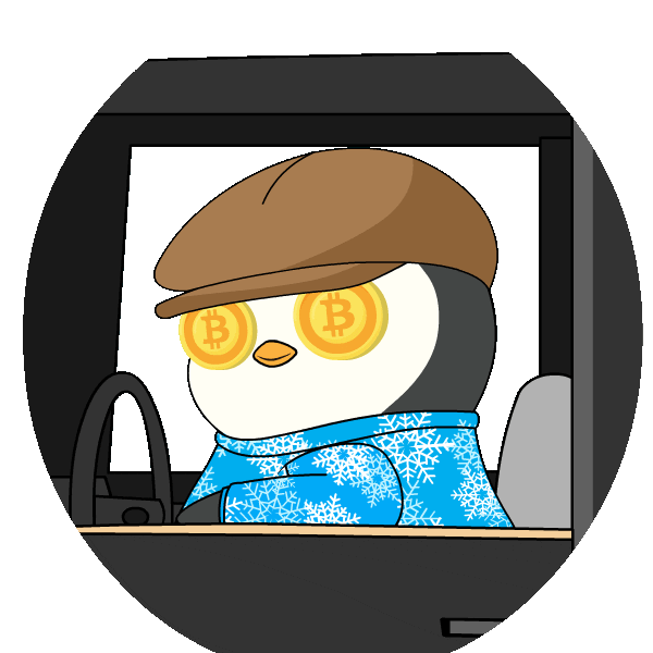 To The Moon Crypto Sticker by Pudgy Penguins