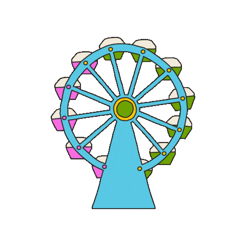 Ferris Wheel Ride Sticker by Maeve Chocolate