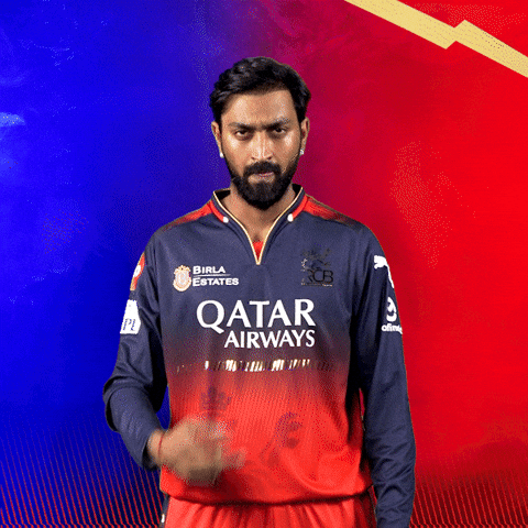 Happy Krunal Pandya GIF by Royal Challengers Bengaluru