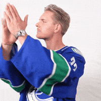 Kevin Lankinen Applause GIF by Vancouver Canucks
