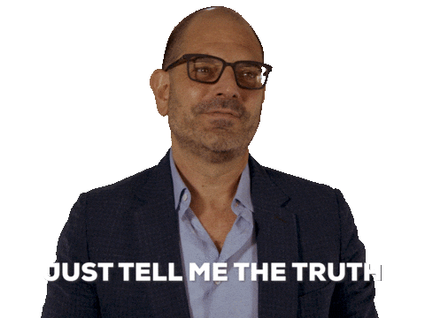 Tell The Truth Sticker by GIPHY IRL