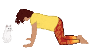 tanjayogaberlin yoga meditation hund katze Sticker