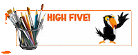 High Five Sticker