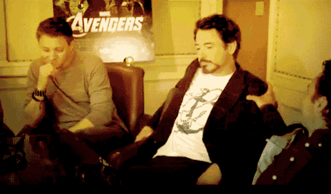 Unimpressed Robert Downey Jr GIF