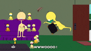 couch falling GIF by South Park 
