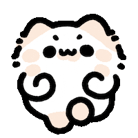 Excited Cat Sticker by MYAOWL