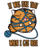 Fuzzballs funny anime cat cute Sticker