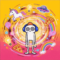 Rainbow Mind Blown GIF