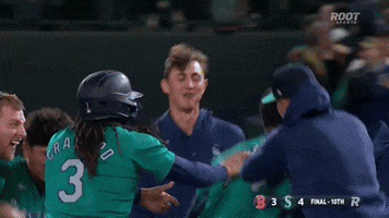 Celebration Mlb GIF by ROOT SPORTS NW