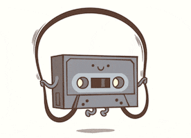 Jump Rope Tape Cassette GIF by Threadless