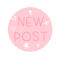 fruitcakeink pink new post stars swirls Sticker