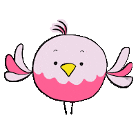 Bird Rosa Sticker by byjohannafritz