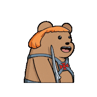 Nft Bear Sticker by SuperRareBears