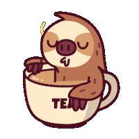 Happy Tea Sticker by Sloooths