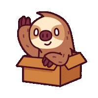 Happy Out Of The Box Sticker by Sloooths
