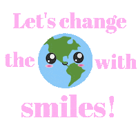 Earth Smile Sticker by Smiles of People