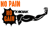 No Pain No Gain Frase Sticker by KODIAK FITNESS CENTER