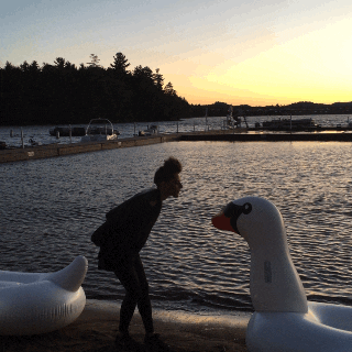 summer camp kiss GIF by Julieee Logan