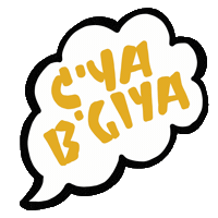 Speech Bubble Goodbye Sticker