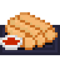 Asian Food Eating Sticker