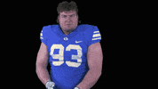 Gocougs Fighting Stance GIF by BYU Cougars